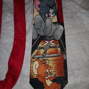 Vintage Current Affairs Cartoon Character Men's Necktie